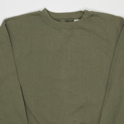 Vintage 90s Blank Olive Crewneck (M)