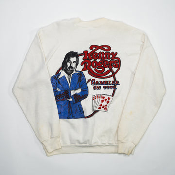 Vintage RARE Kenny Rogers Gambler On Tour Crewneck (M) | Rebalance Vintage.