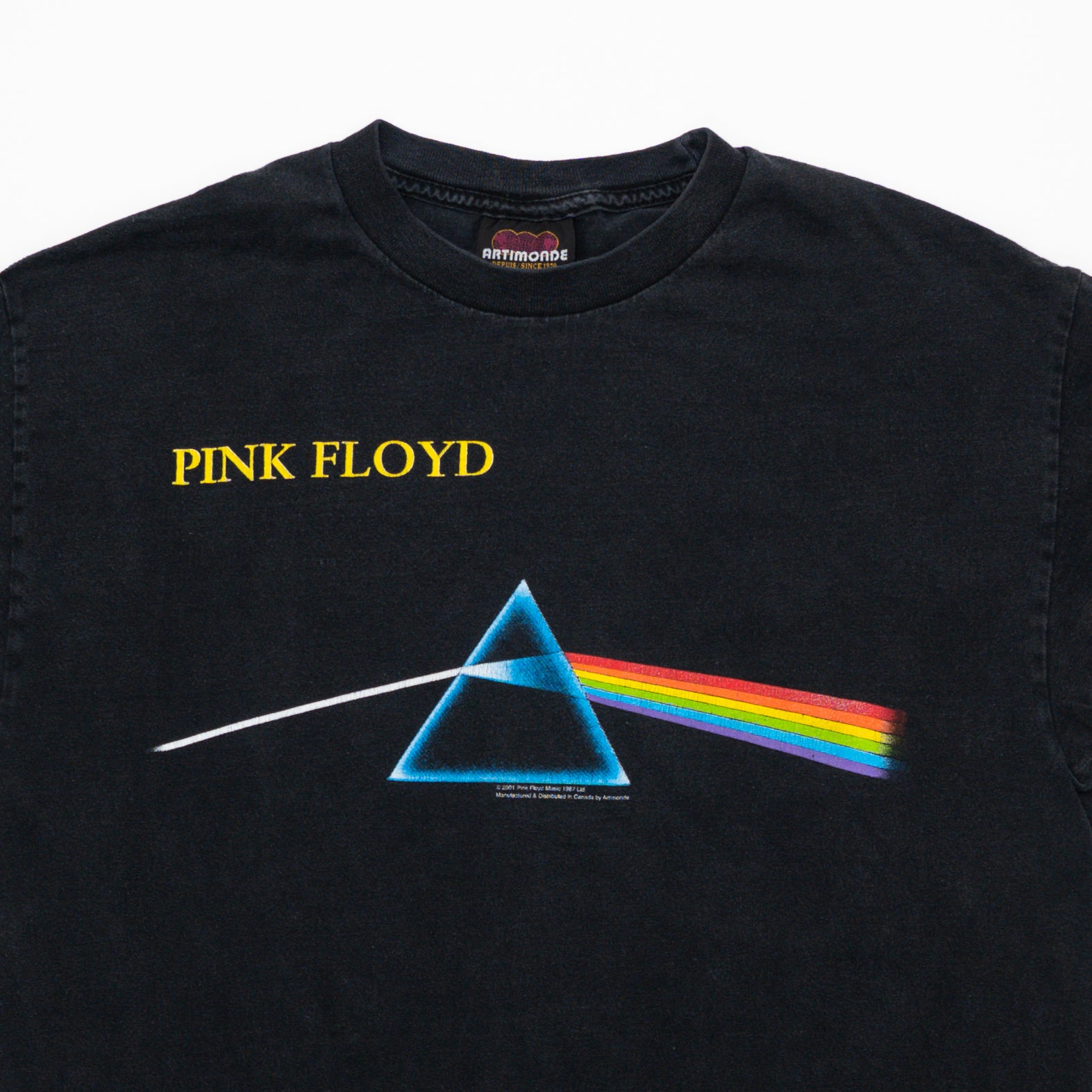 Vintage '01 Pink Floyd Dark Side of the Moon Tee (M) | Rebalance Vintage.