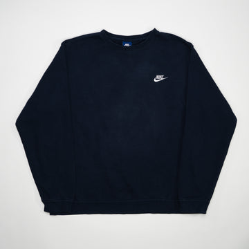 Vintage Navy Nike Essenital Crewneck 3.0 | Rebalance Vintage.