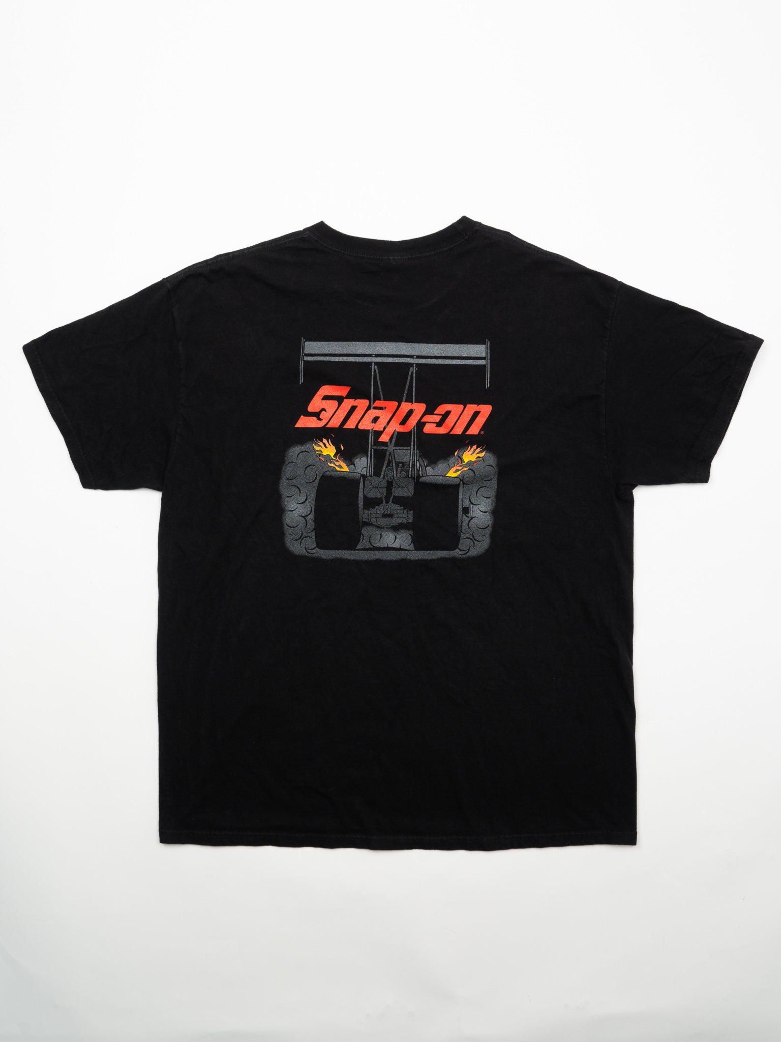 Vintage Black Snap On Racing tee (L)