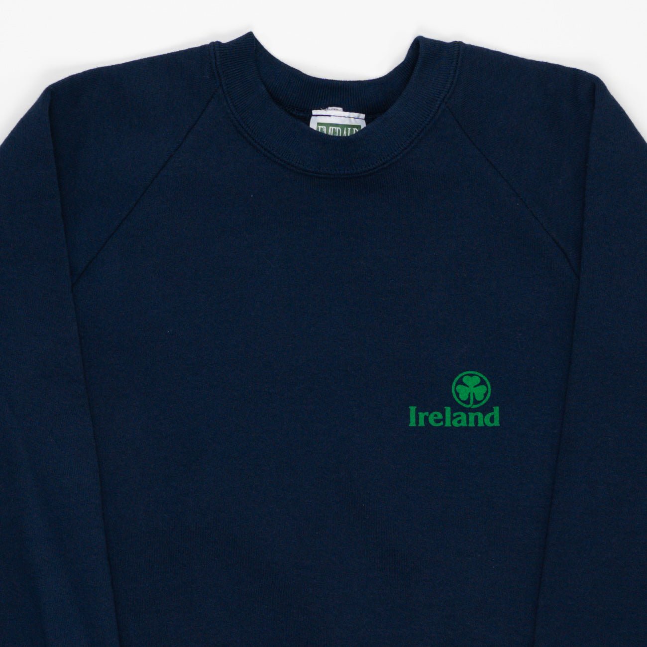 Vintage 80s Blue Ireland Clover Crewneck (S) | Rebalance Vintage.