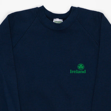 Vintage 80s Blue Ireland Clover Crewneck (S) | Rebalance Vintage.