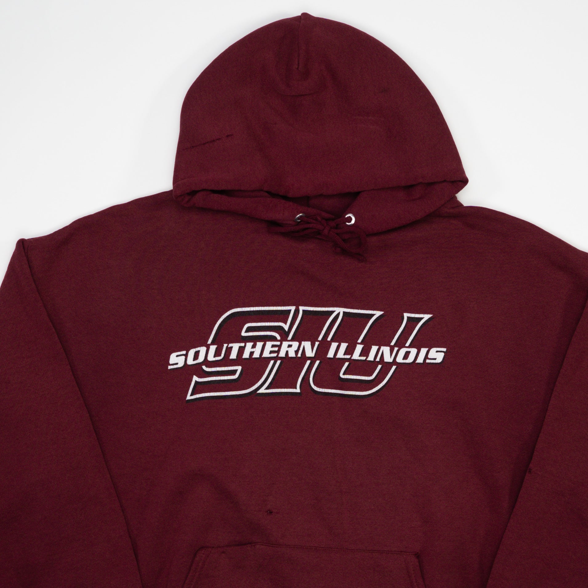Vintage 90s Maroon Southern Illinois University Hoodie (M)