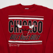 Vintage Red Chicago Bulls Bulls Bulls Crewneck (L)