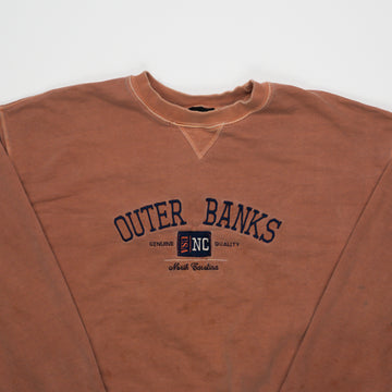 Vintage 90s Peach Outer Banks Crewneck (L) | Rebalance Vintage.