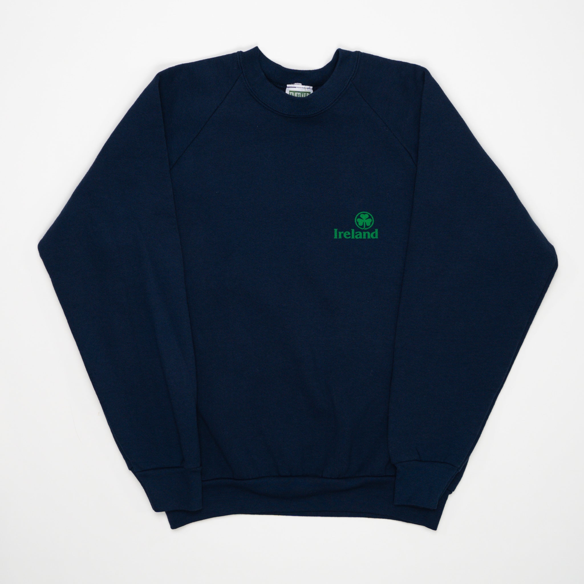 Vintage 80s Blue Ireland Clover Crewneck (S) | Rebalance Vintage.