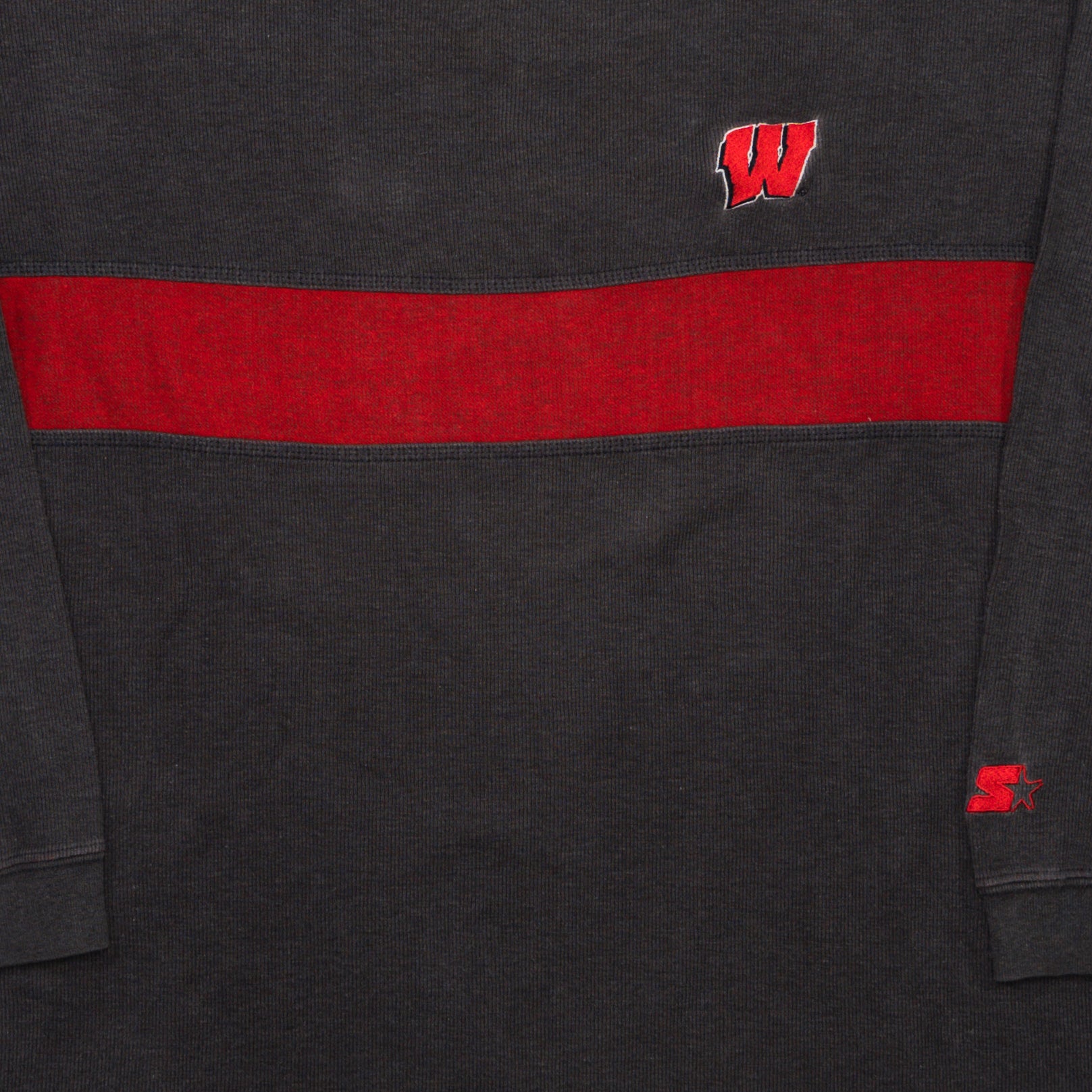 Vintage Grey + Red Wisconsin Badgers x Starter Long Sleeve (L)