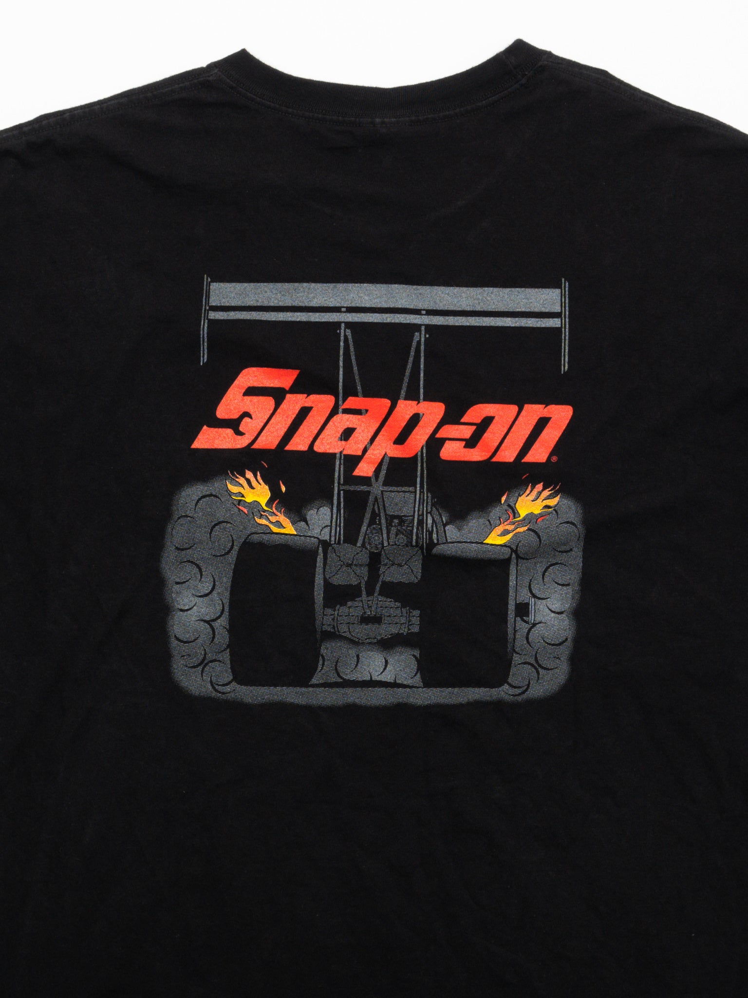 Vintage Black Snap On Racing tee (L)