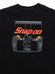 Vintage Black Snap On Racing tee (L)