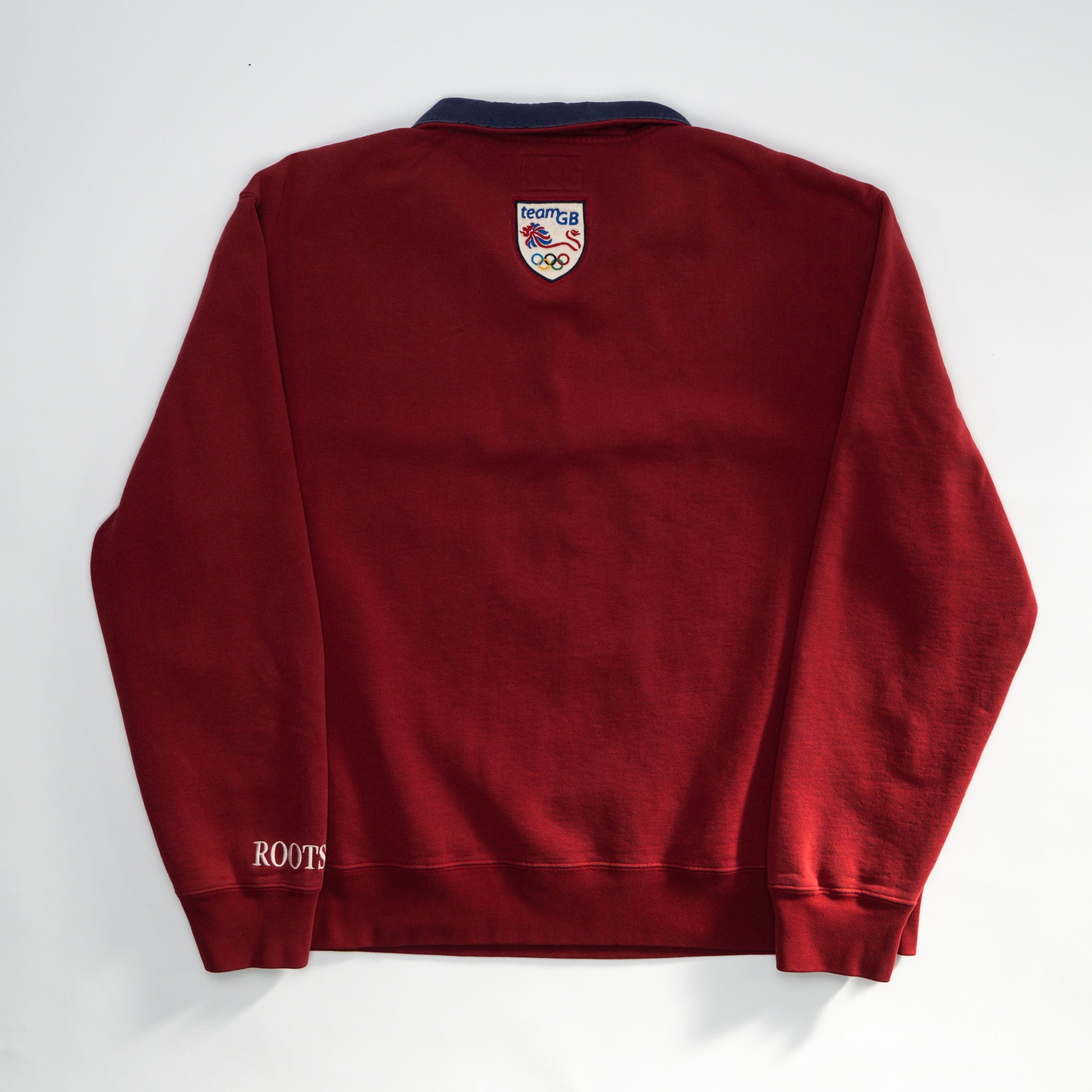 Vintage '04 Roots x Great Britain Olympics Team 1/4 Zip Sweater (XL) | Rebalance Vintage.