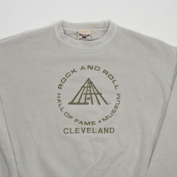 Vintage 90s Off-White Rock + Roll Hall of Fame Cleveland Crewneck (L) | Rebalance Vintage.