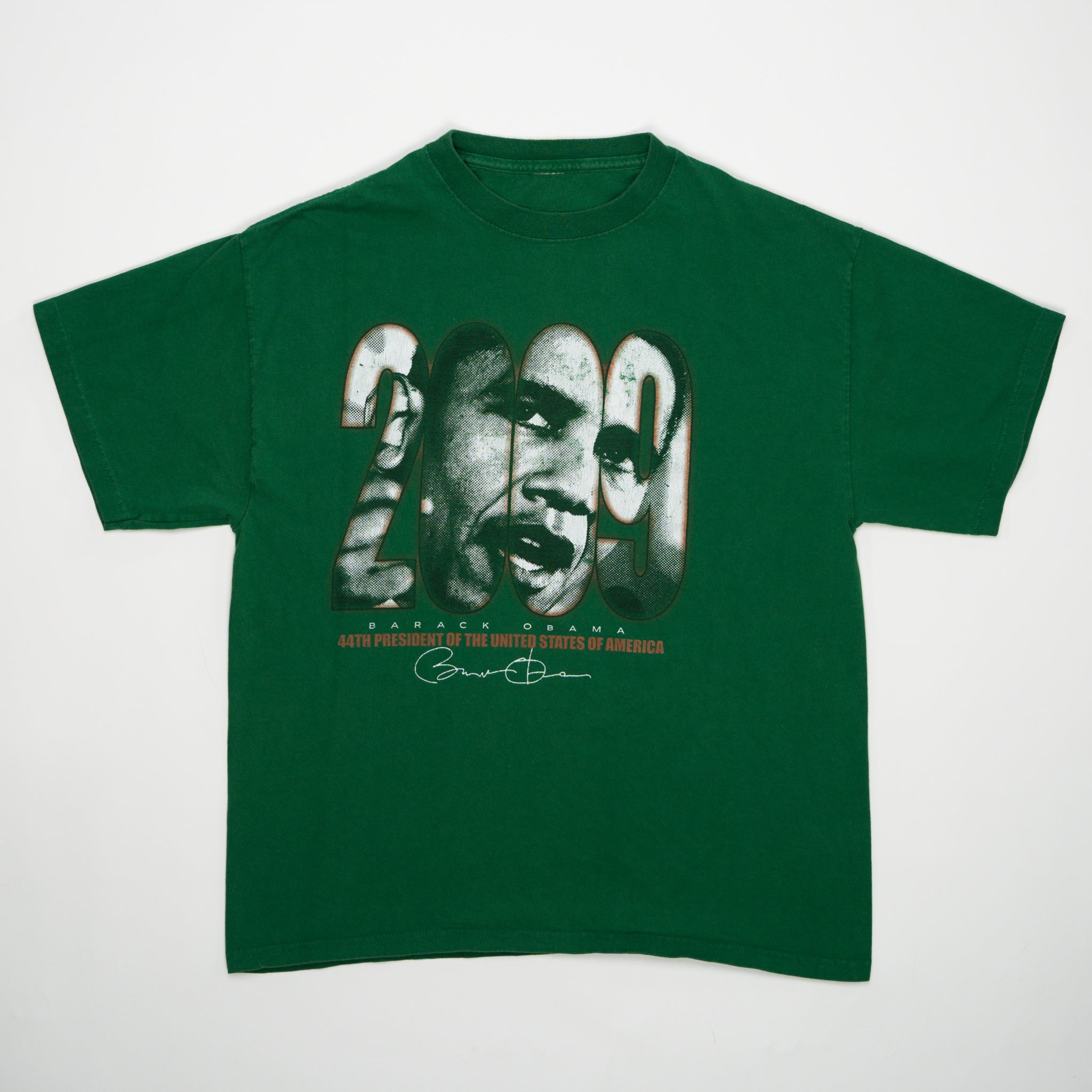 Green '09 Barack Obama President Tee (M) | Rebalance Vintage.