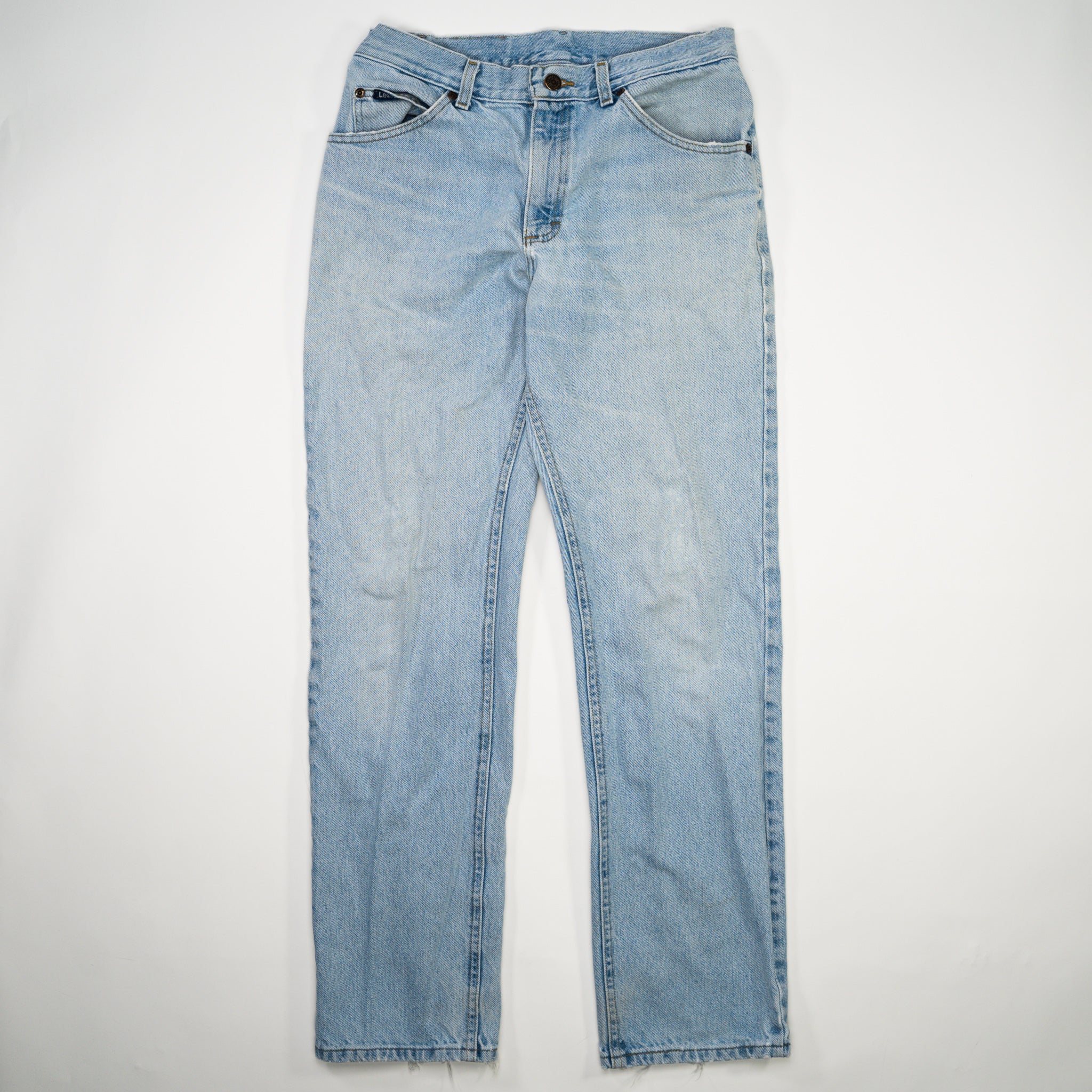 Vintage Light Washed Straight Leg Lee Jeans (30 x 31)
