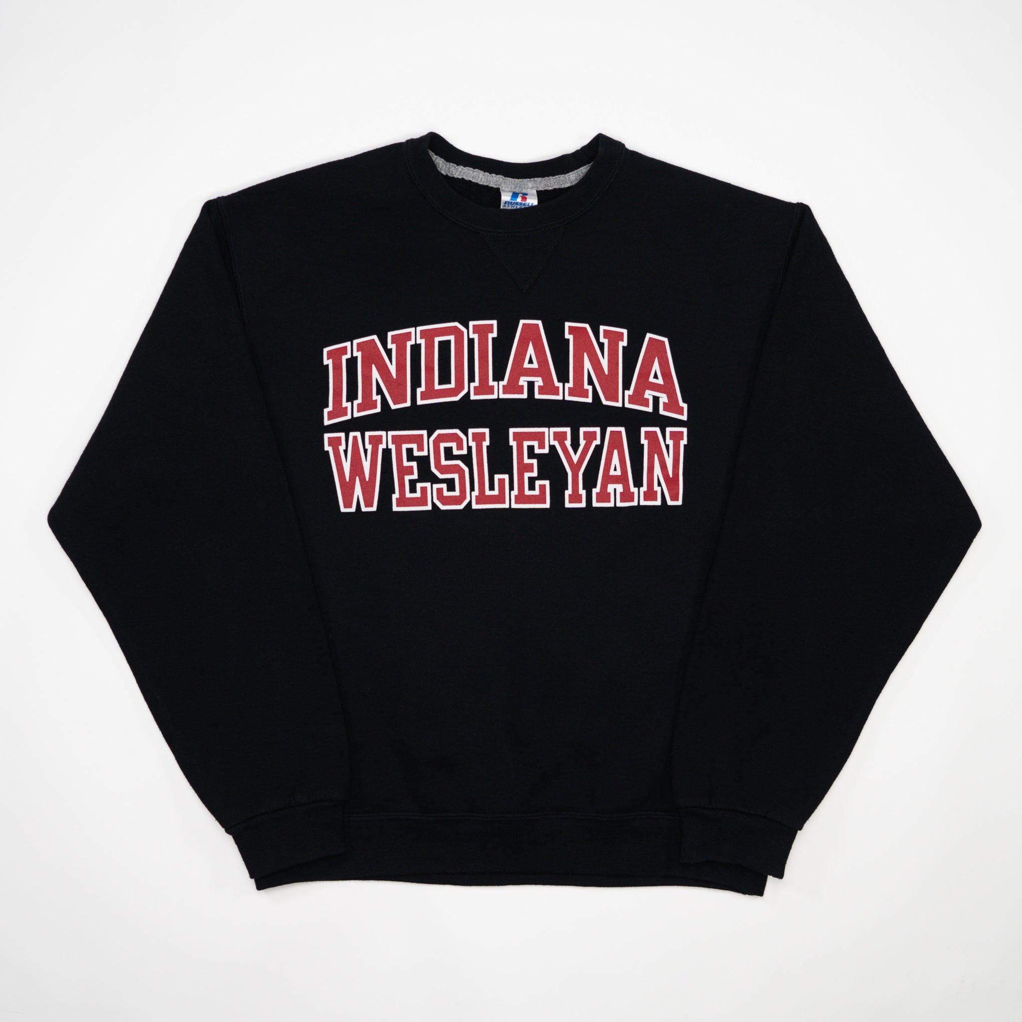 Vintage Black Indiana Wesleyan x Russell Athletics Crewneck (M)