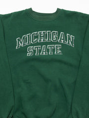 Vintage 90s Green Michigan State Crewneck (L)