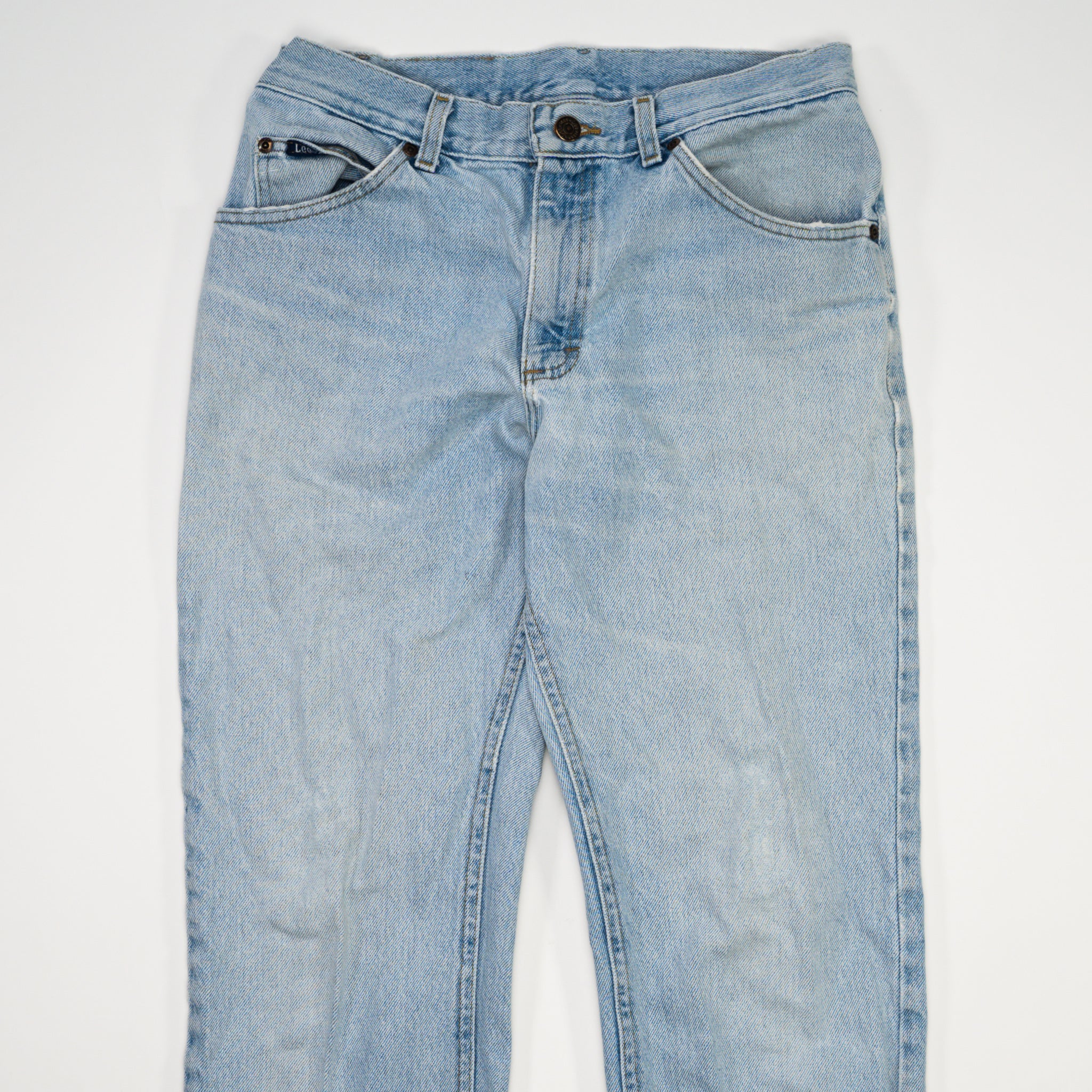 Vintage Light Washed Straight Leg Lee Jeans (30 x 31)