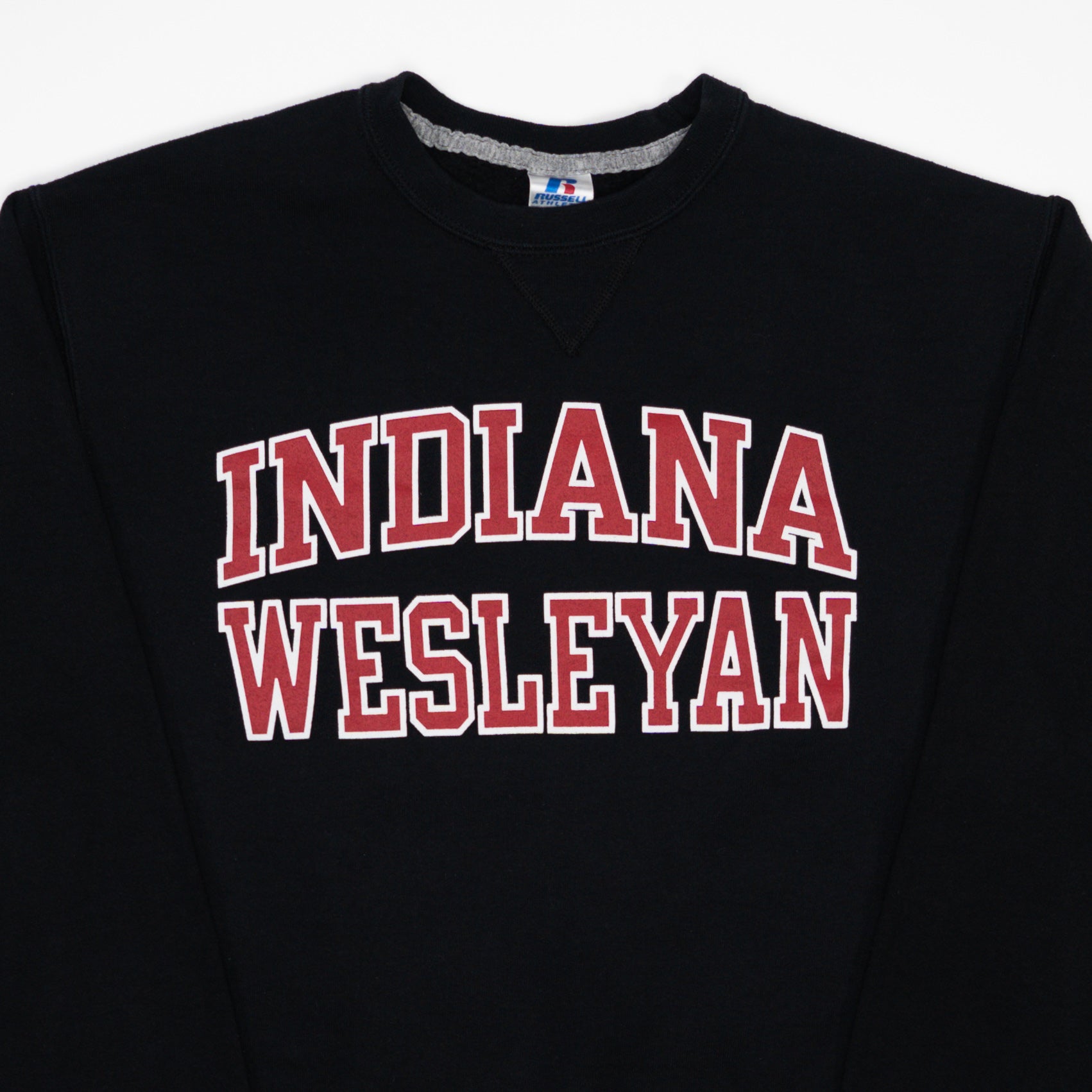 Vintage Black Indiana Wesleyan x Russell Athletics Crewneck (M)