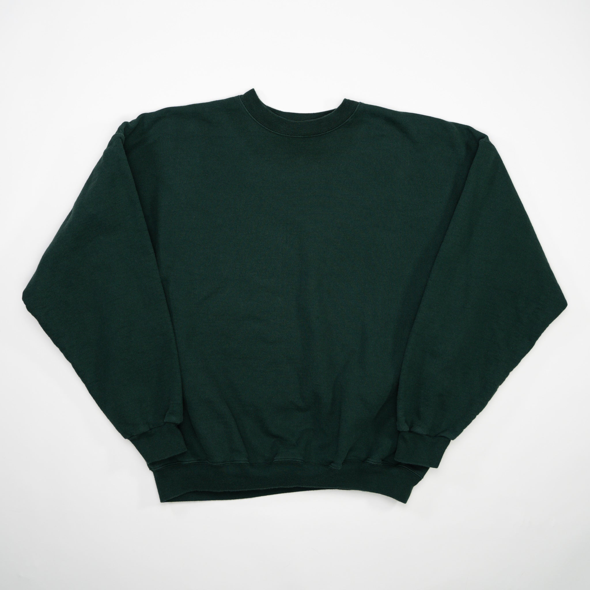 Vintage 90s Forest Green Hanes Cotton Crewneck (L)