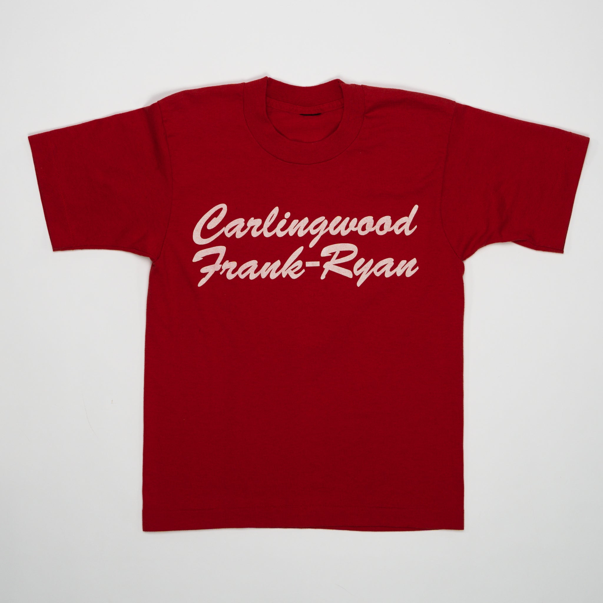 Vintage 70s Red Carlingwood Frank-Ryan Tee (XS) | Rebalance Vintage.