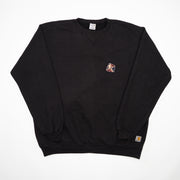 Vintage Black Carhartt Horseshoe Tour Crewneck (XL)