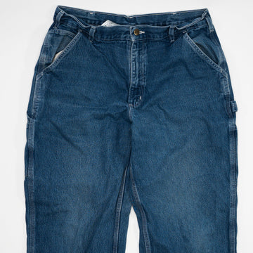 Vintage Dark Blue Carhartt Cargo Jeans (36 x 32) | Rebalance Vintage.