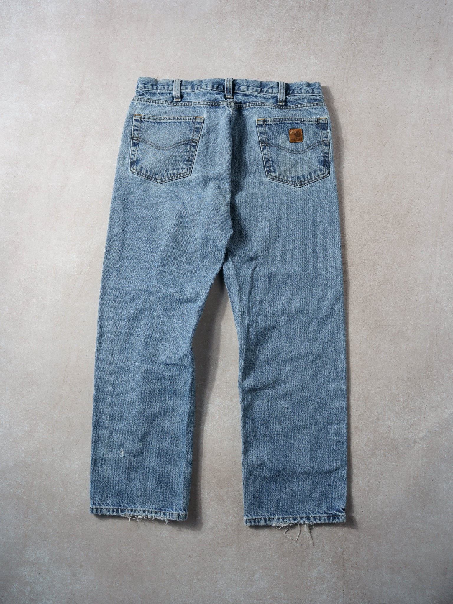 Vintage 90s Washed Blue Carhartt Traditional Fit Denim Jeans (36x30)