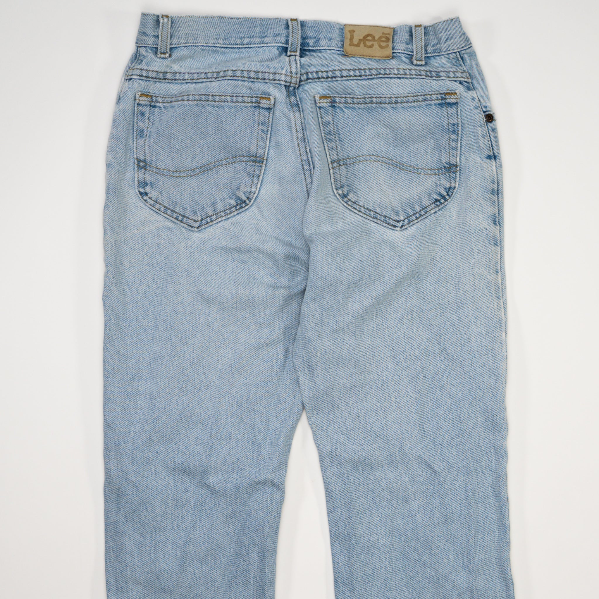 Vintage Light Washed Straight Leg Lee Jeans (30 x 31)