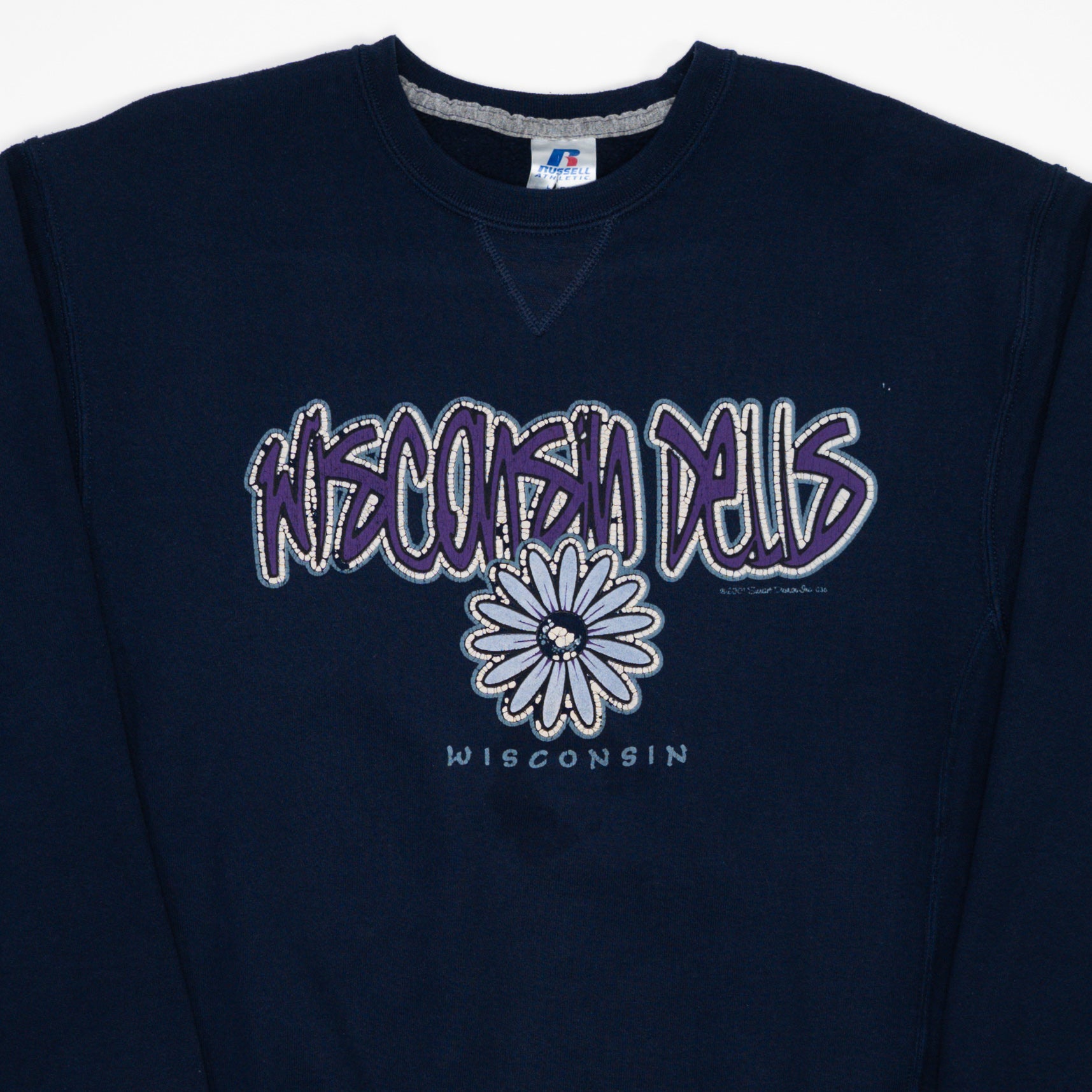 Vintage Navy Wisconsin Dells x Russell Athletics Crewneck (M)
