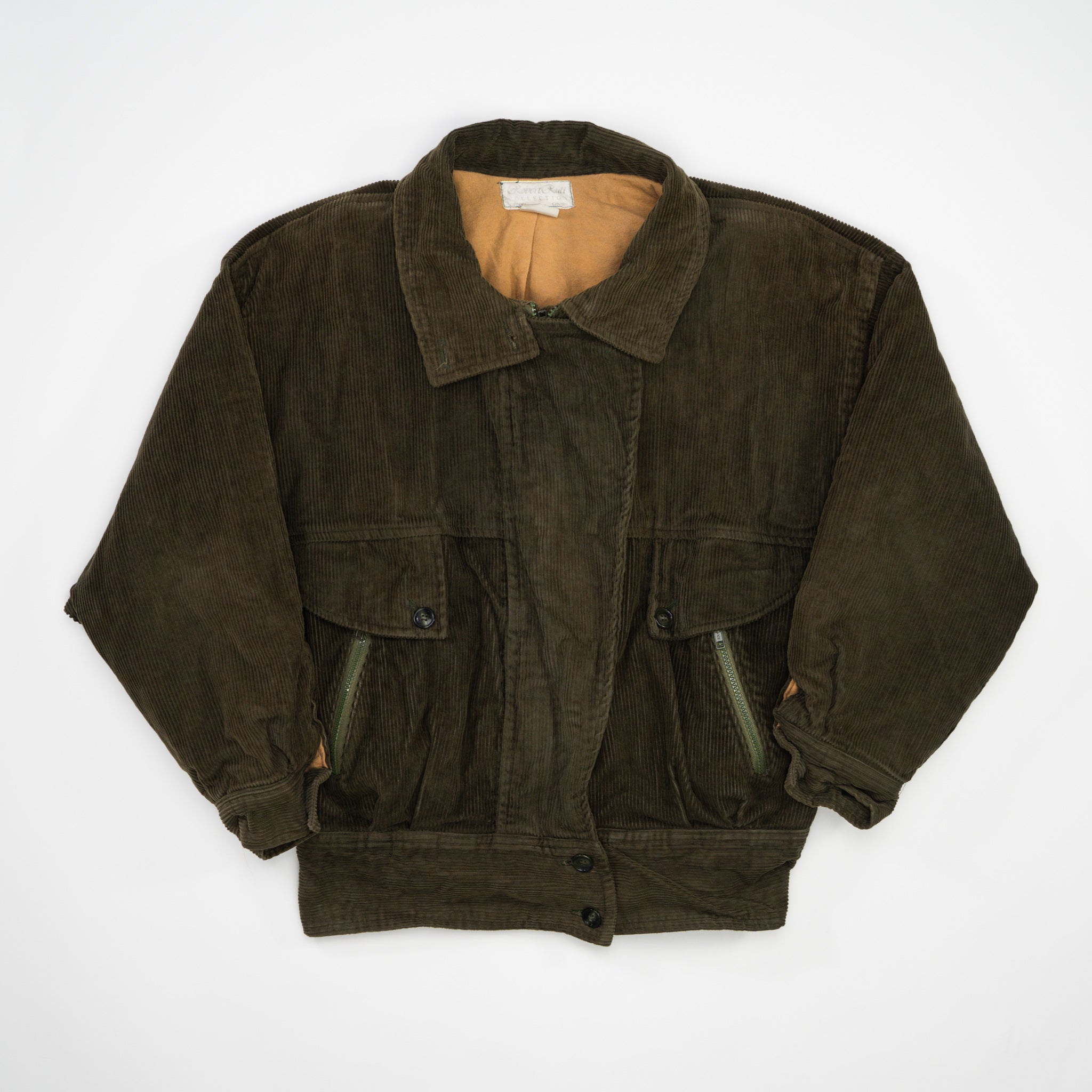Vintage 80s Green Robert Rutt Corduroy Zip Up Jacket (S/M) – Rebalance ...