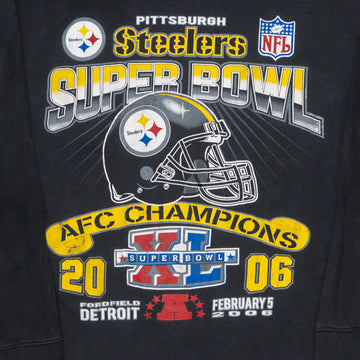 Vintage '06 Steelers Super Bowl AFC Champs Long Sleeve (L) | Rebalance Vintage.