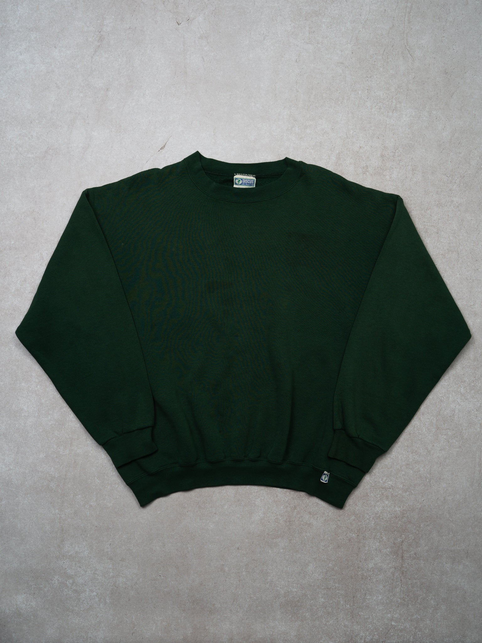 Vintage 80s Green Blank Discus Athletic Crewneck (L)