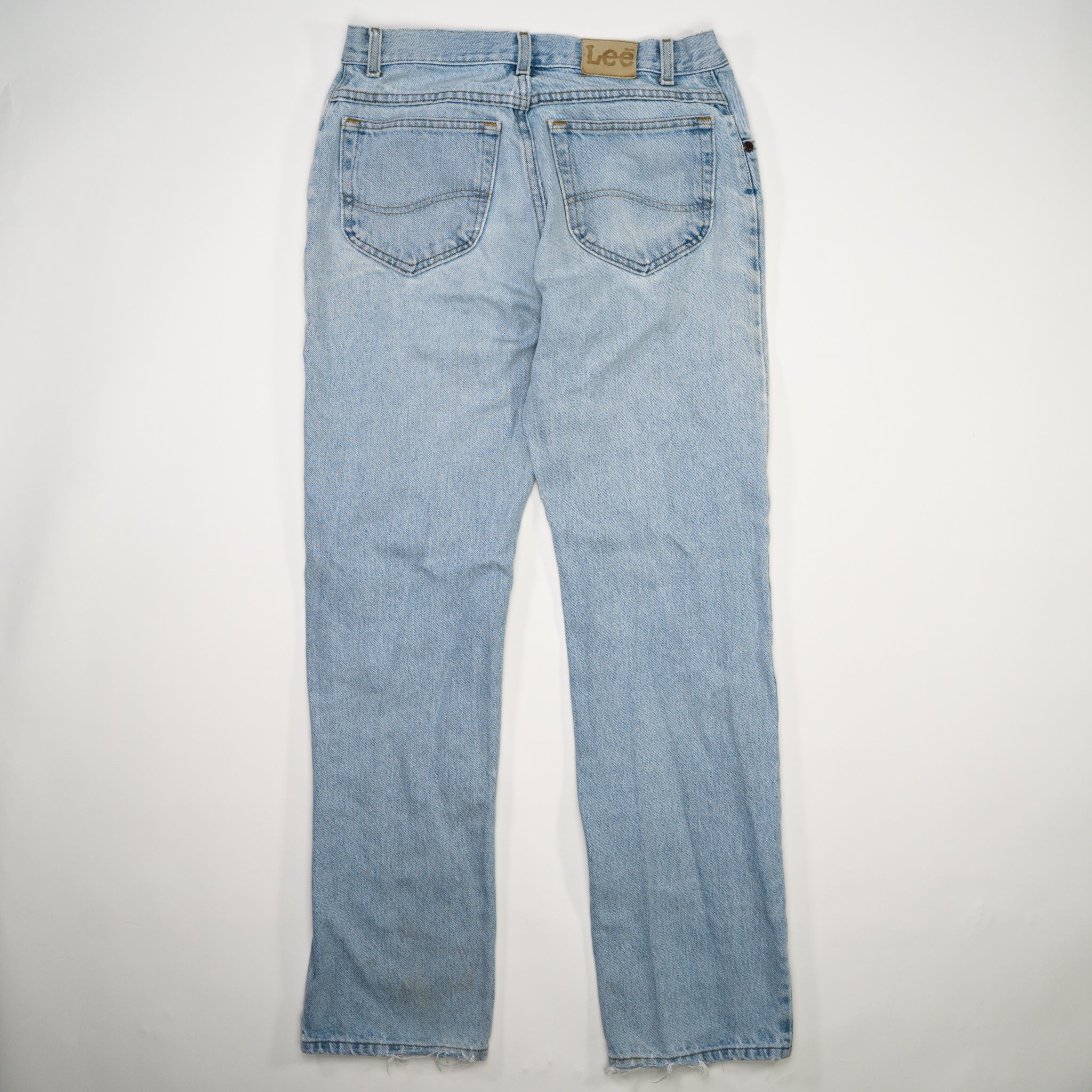 Vintage Light Washed Straight Leg Lee Jeans (30 x 31)