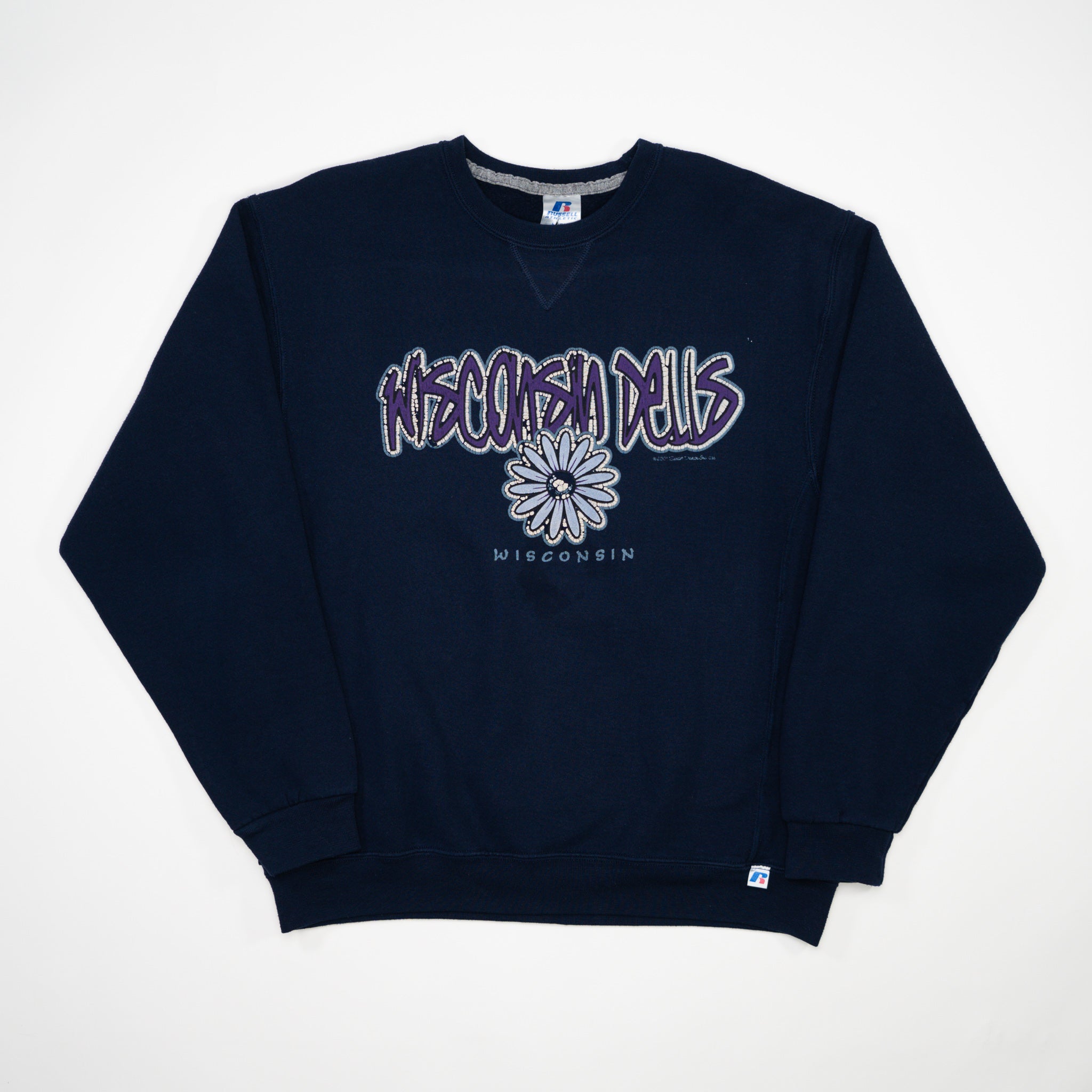 Vintage Navy Wisconsin Dells x Russell Athletics Crewneck (M)