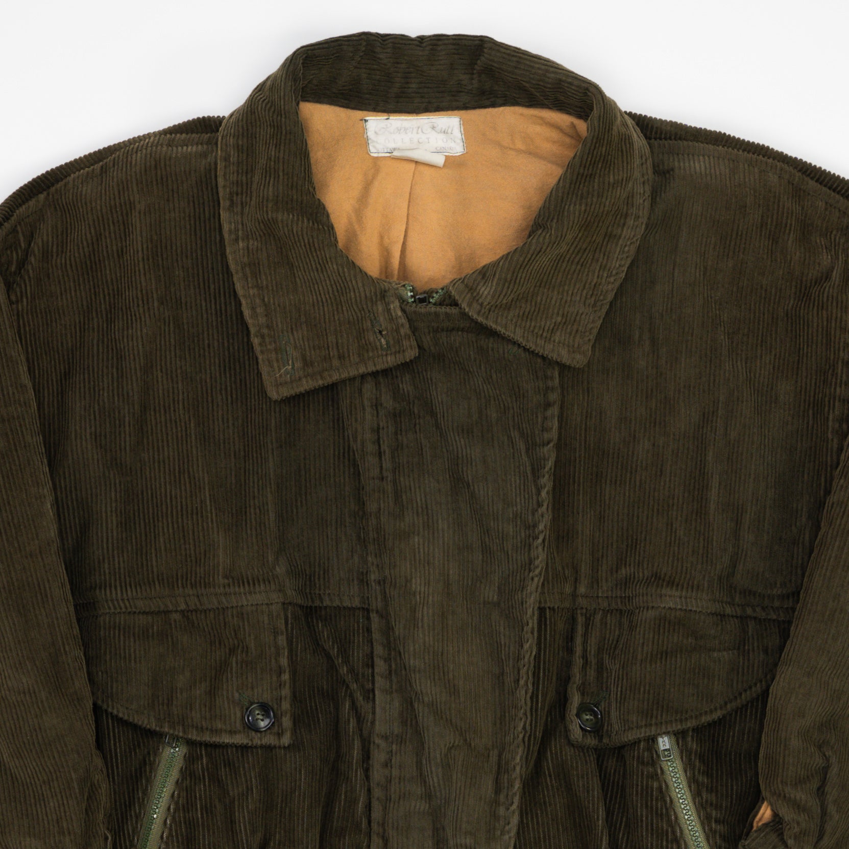 Vintage 80s Green Robert Rutt Corduroy Zip Up Jacket (S/M) – Rebalance ...