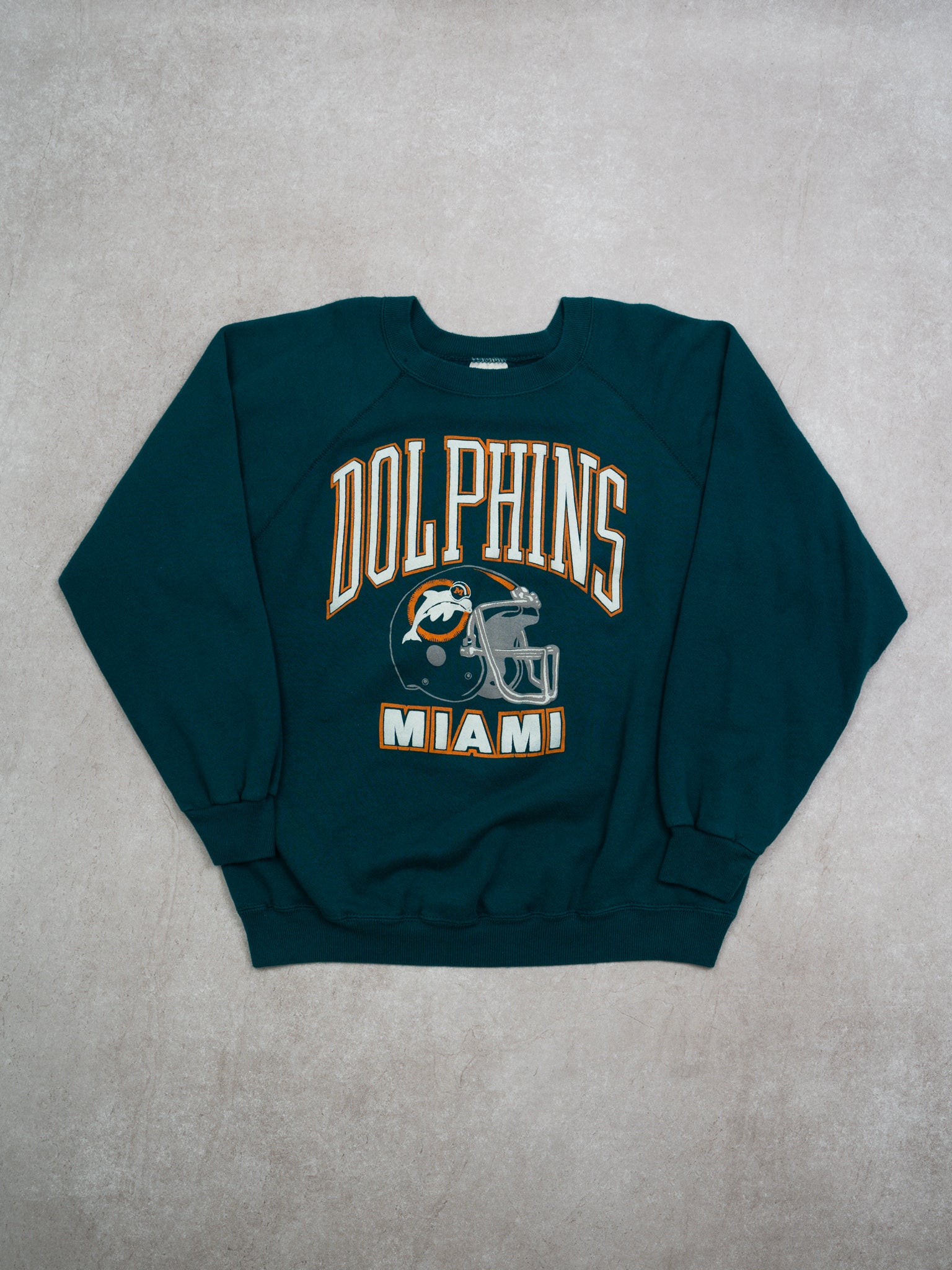 Vintage 90s Miami Dolphins Football Helmet Crewneck (M)