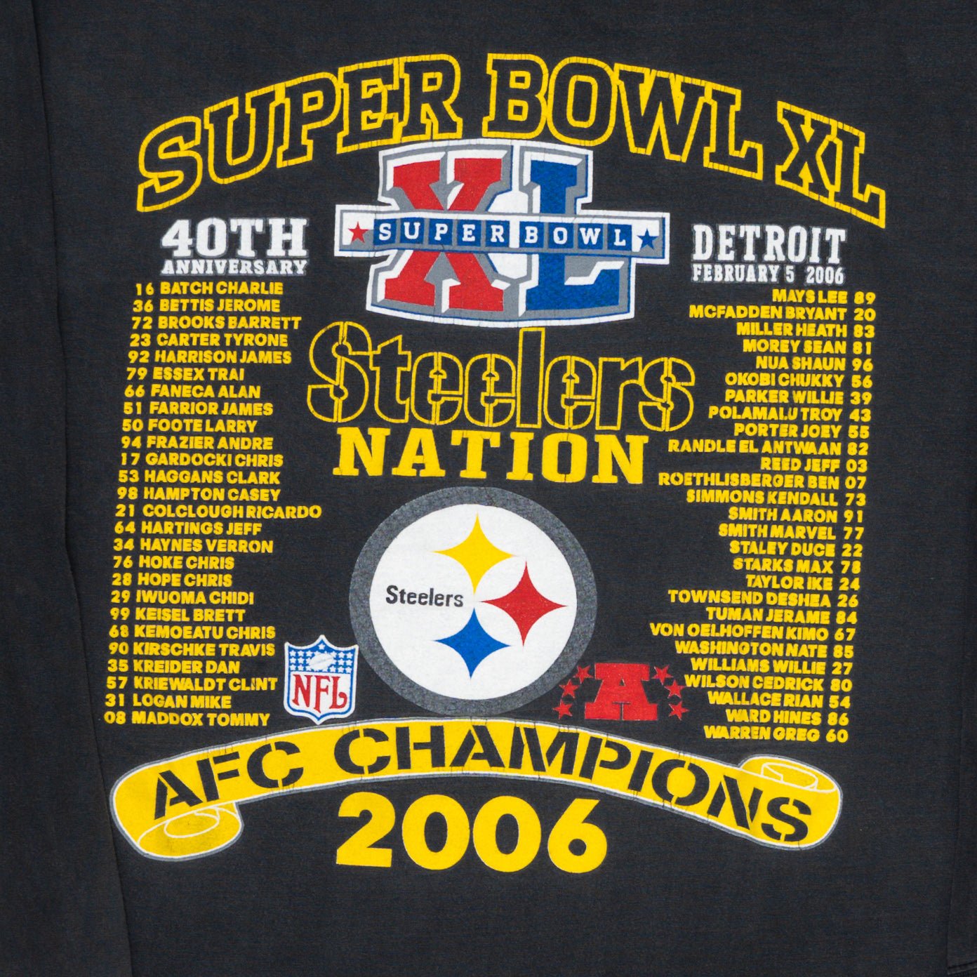 Vintage '06 Steelers Super Bowl AFC Champs Long Sleeve (L) | Rebalance Vintage.