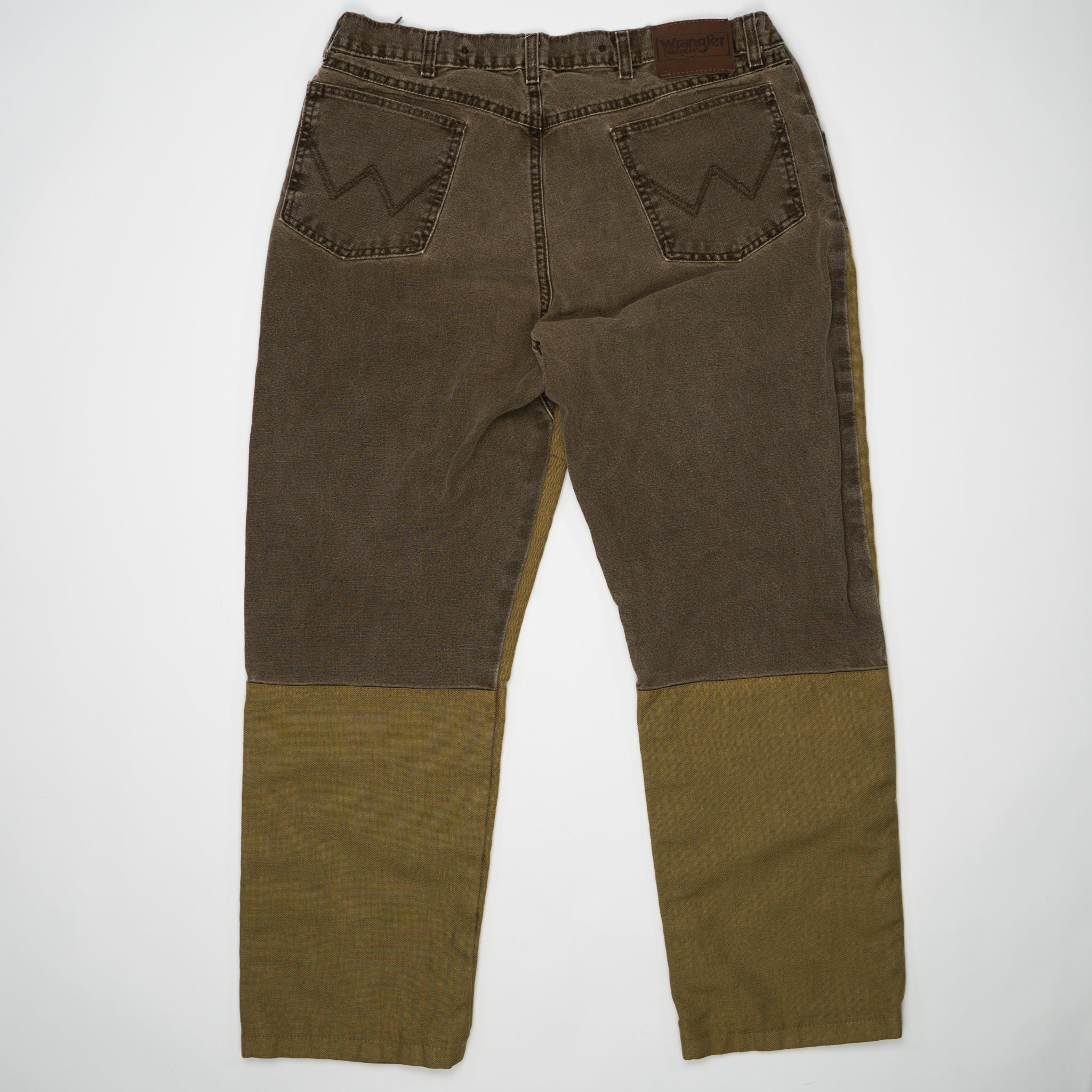 Vintage Brown + Olive Wrangler Jeans (38 x 30) | Rebalance Vintage.