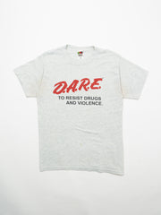 Vintage 90s Grey D.A.R.E Tee  (M)