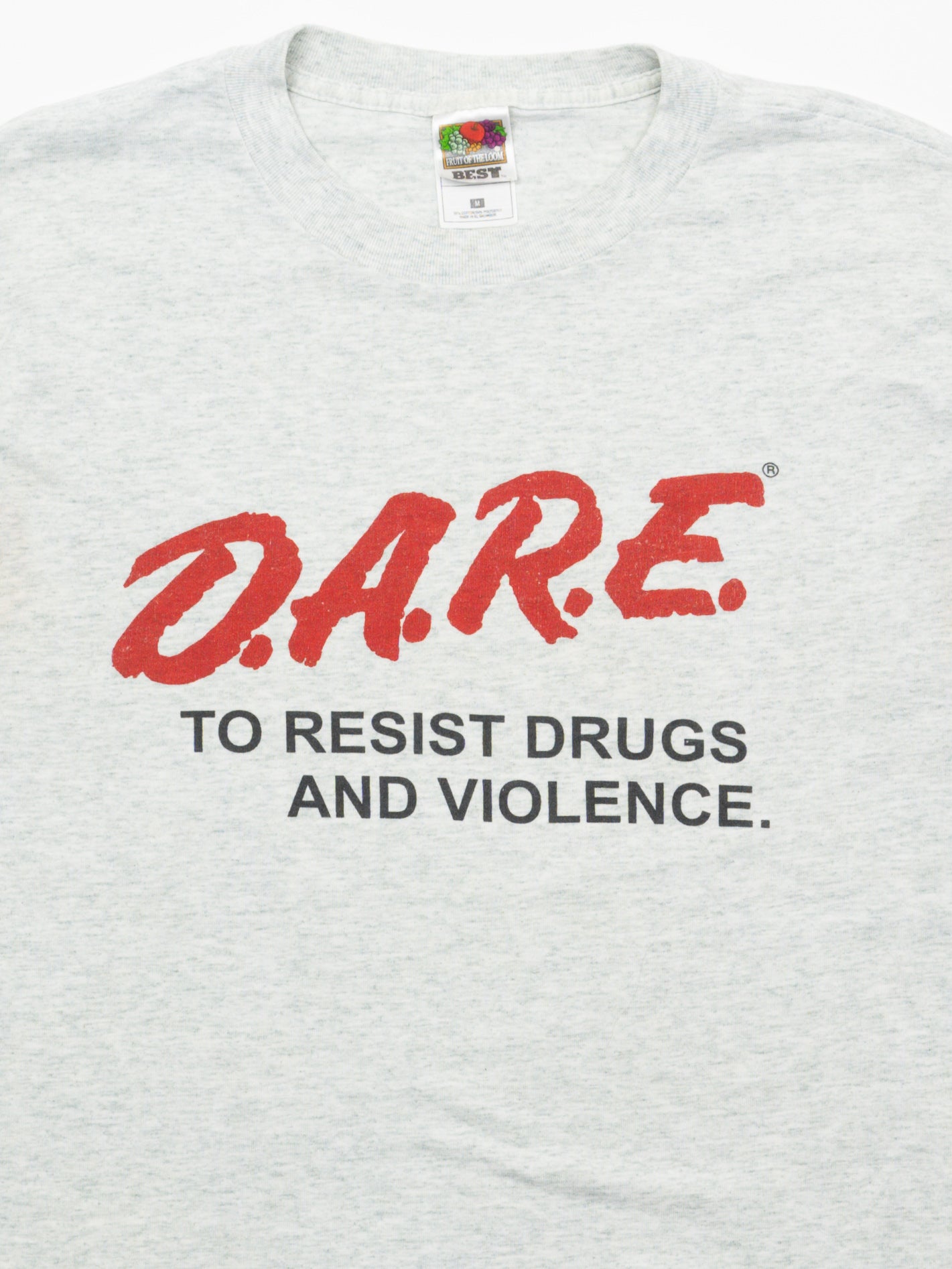 Vintage 90s Grey D.A.R.E Tee  (M)