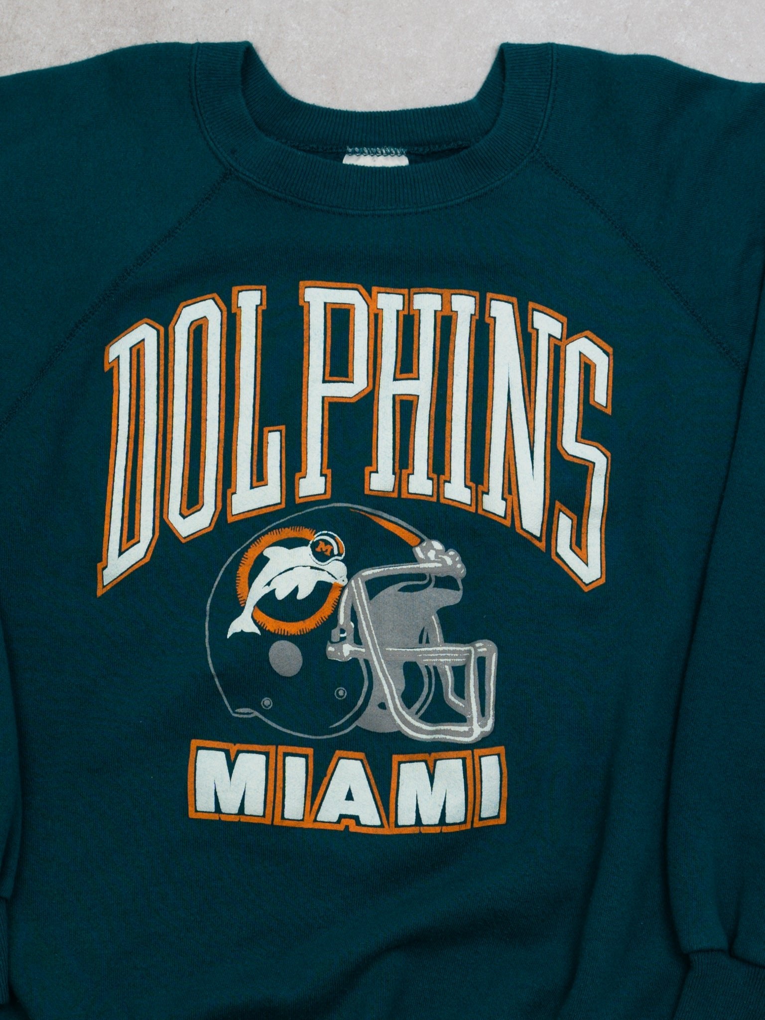 Vintage 90s Miami Dolphins Football Helmet Crewneck (M)