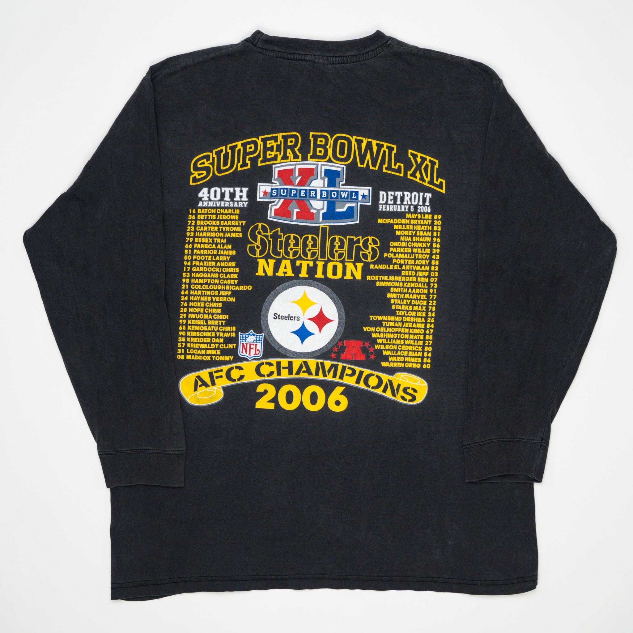 Vintage '06 Steelers Super Bowl AFC Champs Long Sleeve (L) | Rebalance Vintage.