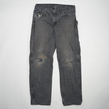 Vintage Grey Dickies Ripped Cargo Jeans (32 x 32) | Rebalance Vintage.