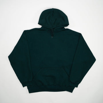 Vintage 90s Forest Green Blank Hoodie (M) | Rebalance Vintage.