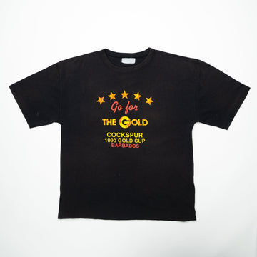 Vintage '90 Cockspur Rum Go for Fold Barbados Tee (L) | Rebalance Vintage.