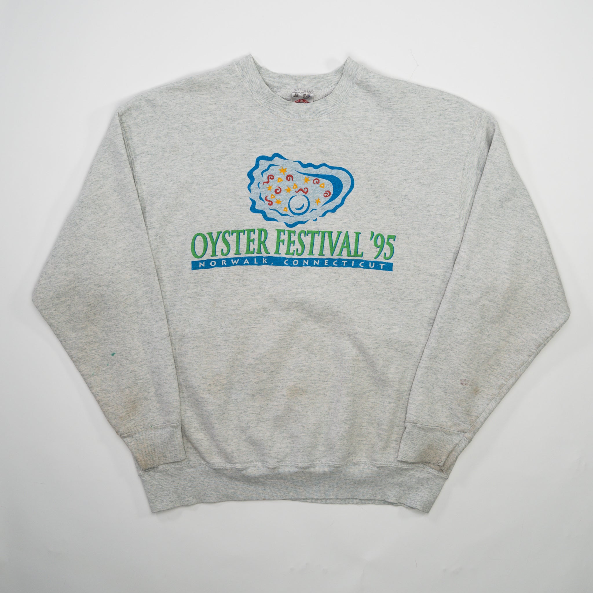 Vintage '95 Grey Pyster Festival Crewneck (L)