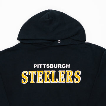 Vintage 90s Black + Yellow Pittsburgh Hoodie (L) | Rebalance Vintage.