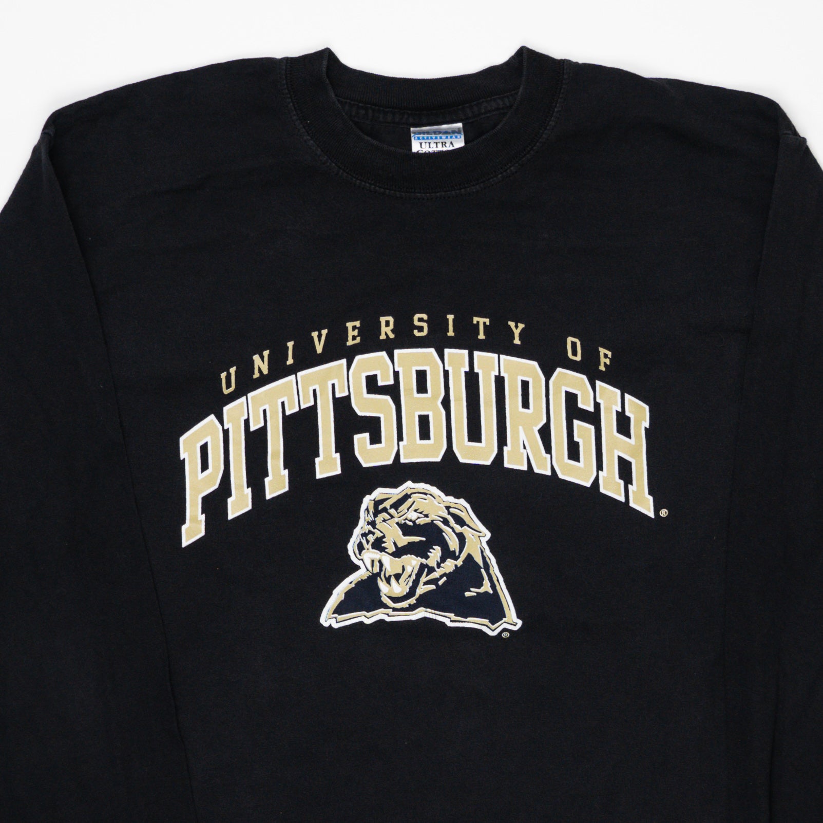 Vintage Black University of Pittsburgh Long Sleeve (M) | Rebalance Vintage.