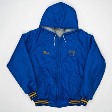 Vintage 90s Blue Varsity CYAA Bomber Jacket (XL) | Rebalance Vintage.