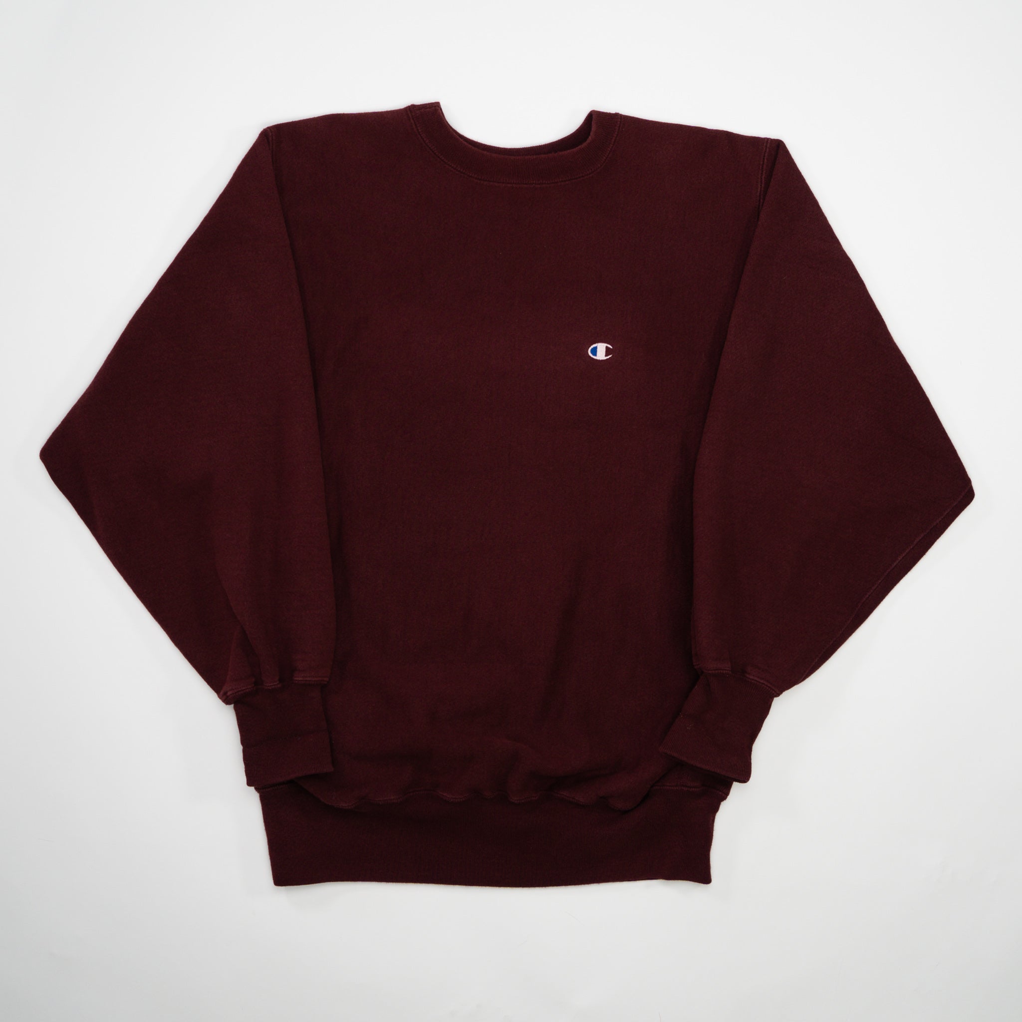 Vintage 90s Maroon Reverse Weave Champion Crewneck (M)